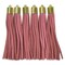 Shawn 2 1/2&#x22;  Faux Suede Tassel with Gold Cap 6PK